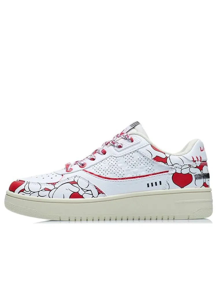 Кеды (WMNS) Li-Ning Classic Skateboarding x Disney 'White Red Minnie' — изображение 1 из 4, белый