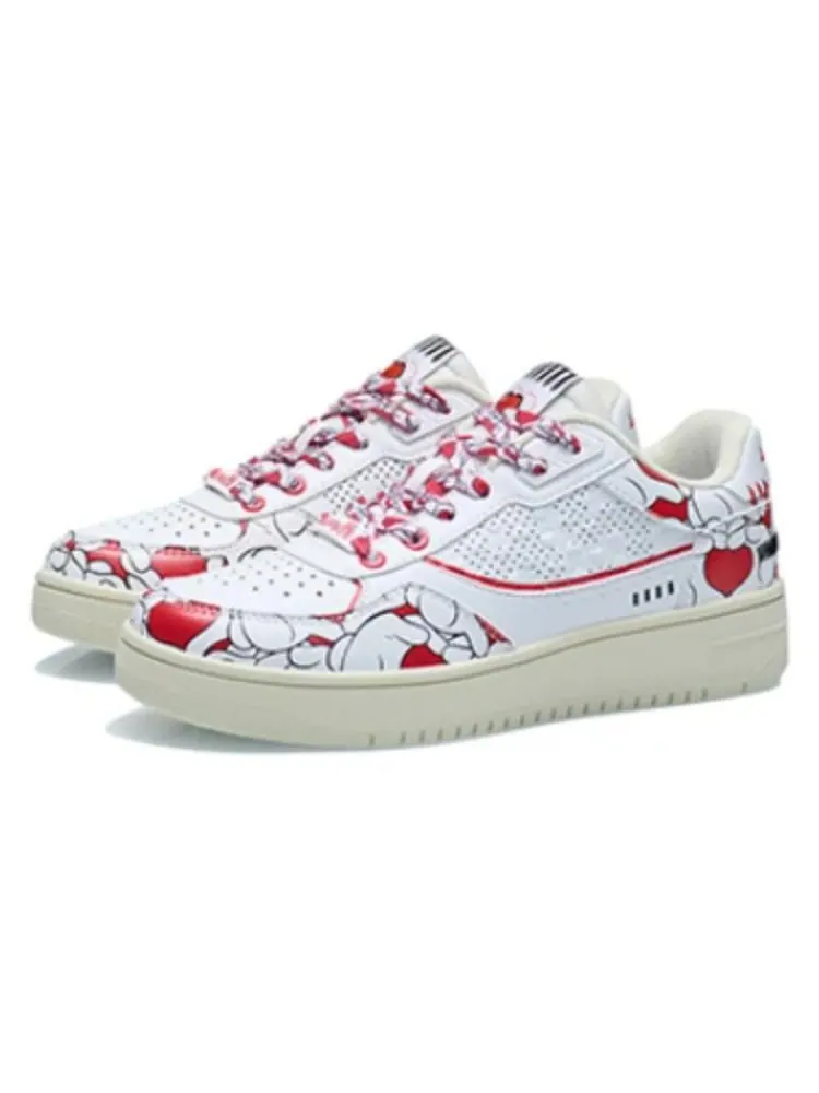 Кеды (WMNS) Li-Ning Classic Skateboarding x Disney 'White Red Minnie' — изображение 3 из 4, белый