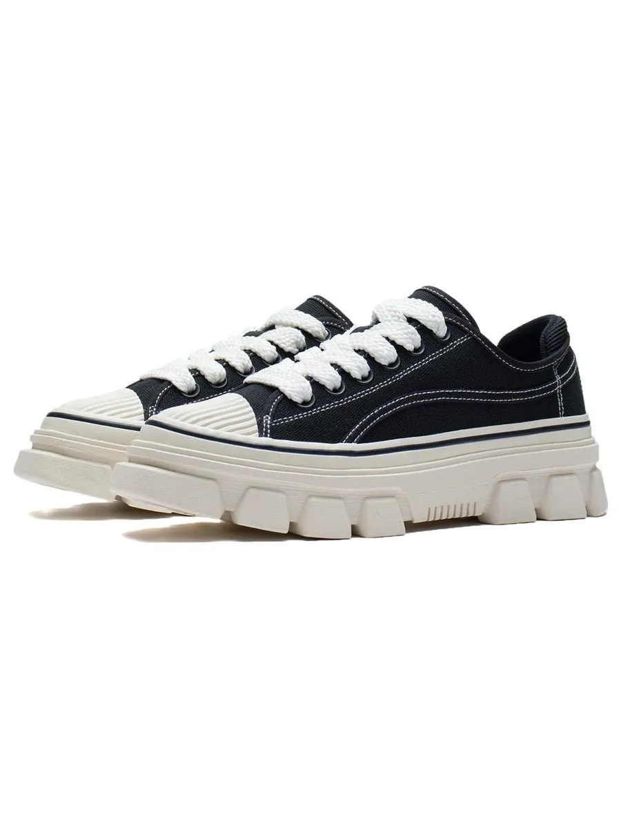 Кроссовки Li-Ning CF Classic Canvas Low 'Black White' — изображение 3 из 6, черный