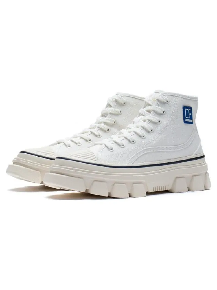 Кроссовки Li-Ning CF Classic Canvas Hi 'White Beige' — изображение 3 из 5, белый