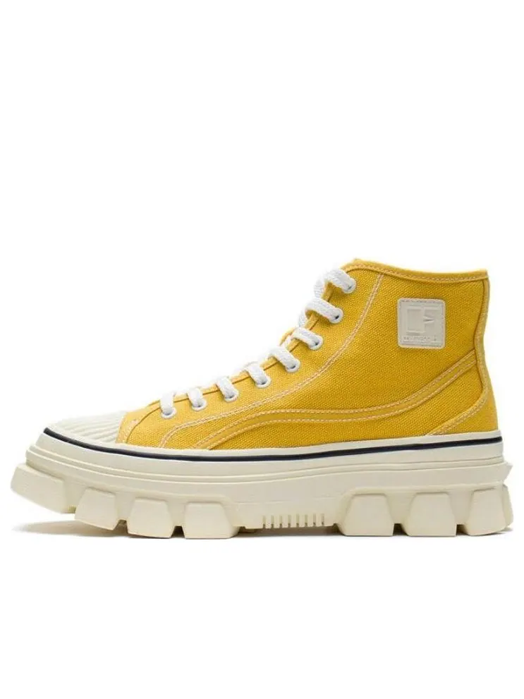 Кроссовки Li-Ning CF Classic Canvas Hi 'Yellow White' — изображение 1 из 5, желтый