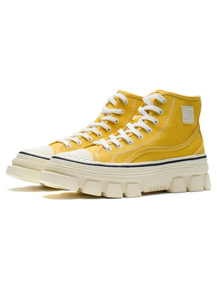 Кроссовки Li-Ning CF Classic Canvas Hi 'Yellow White' — изображение 3 из 5, желтый