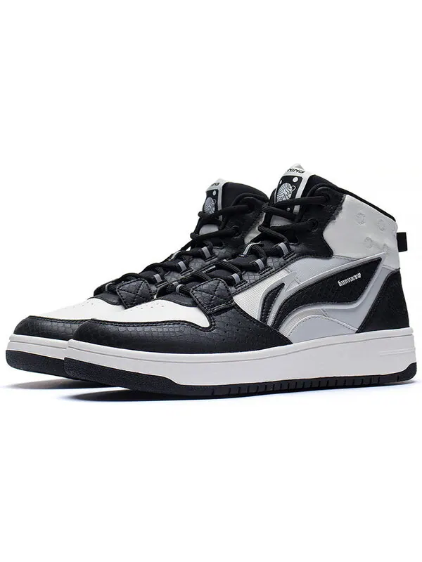 Кроссовки san yuan высокие 3м Li-Ning — изображение 3 из 4, черный/белый/серый