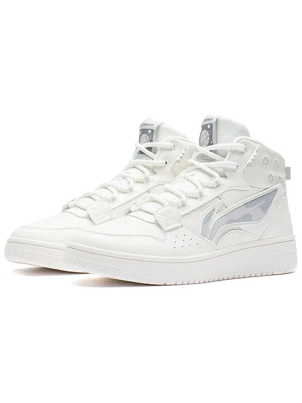 Кроссовки san yuan высокие 3м Li-Ning — изображение 3 из 4, белый/серый