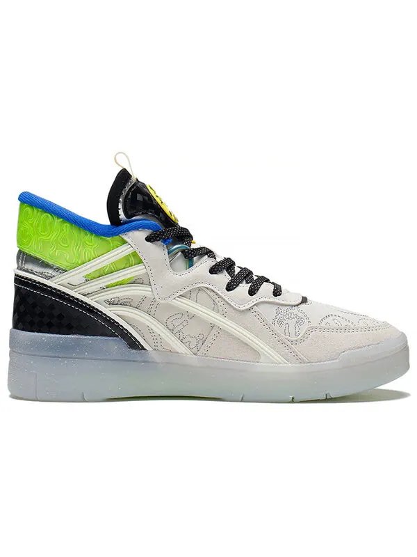 Кроссовки superwave mid Li-Ning — изображение 2 из 4, белый/синий/зеленый