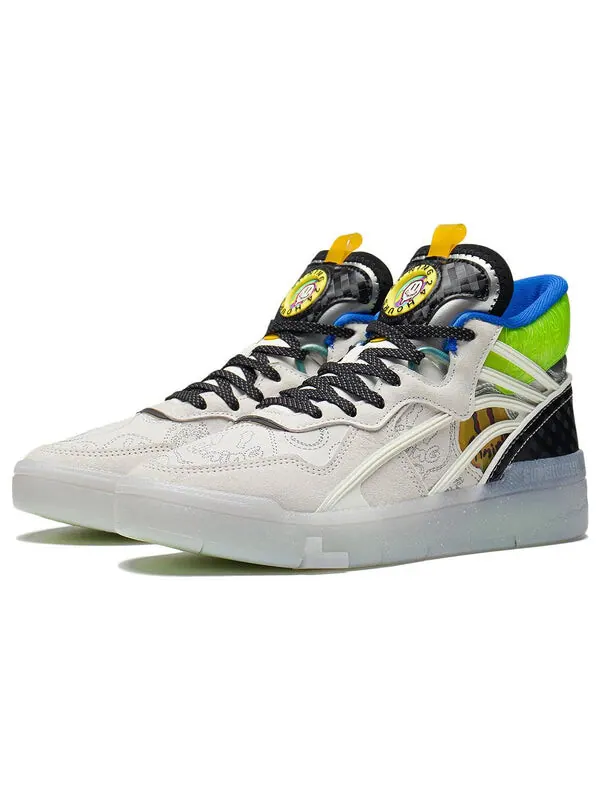 Кроссовки superwave mid Li-Ning — изображение 3 из 4, белый/синий/зеленый