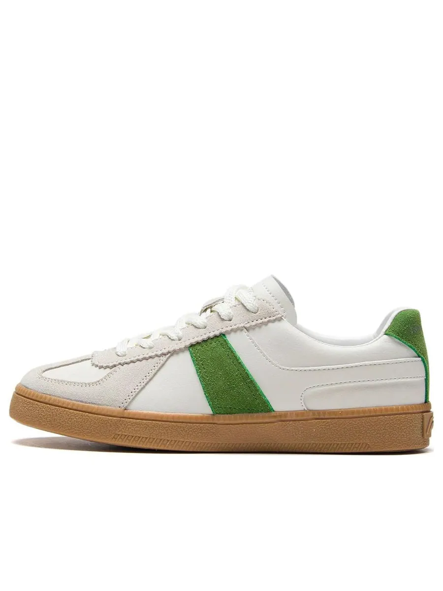 Кеды (WMNS) Li-Ning Skateboarding Low 'White Green' — изображение 1 из 7, белый