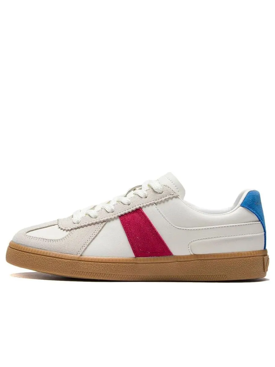 Кеды (WMNS) Li-Ning Skateboarding Low 'White Red' — изображение 1 из 7, белый