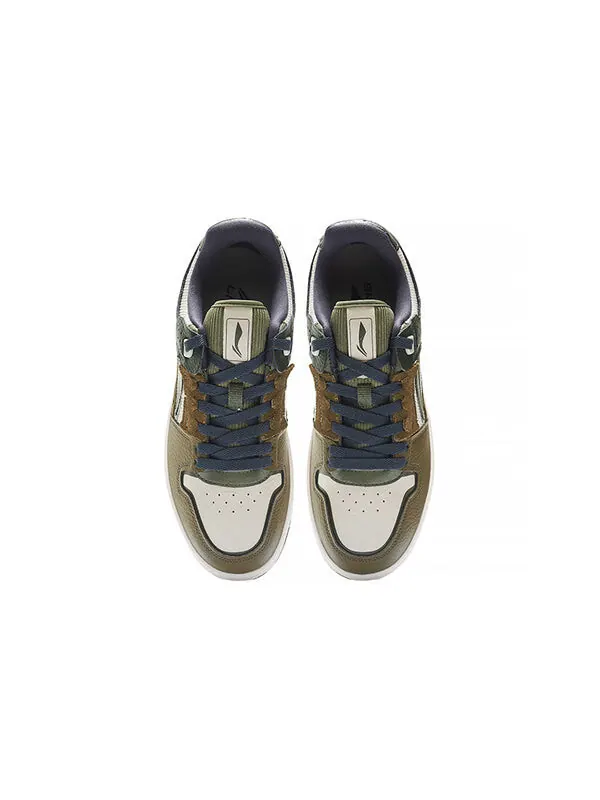 Кроссовки классические скейтбординг Li-Ning — изображение 4 из 4, белый/оливковый зеленый