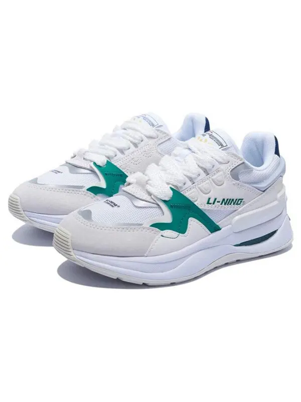 Кроссовки 001 момент v2 Li-Ning — изображение 3 из 4, белый/зеленый