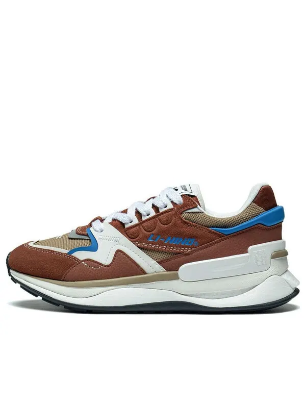 Кроссовки 001 момент v2 Li-Ning — изображение 1 из 4, коричневый/белый/синий