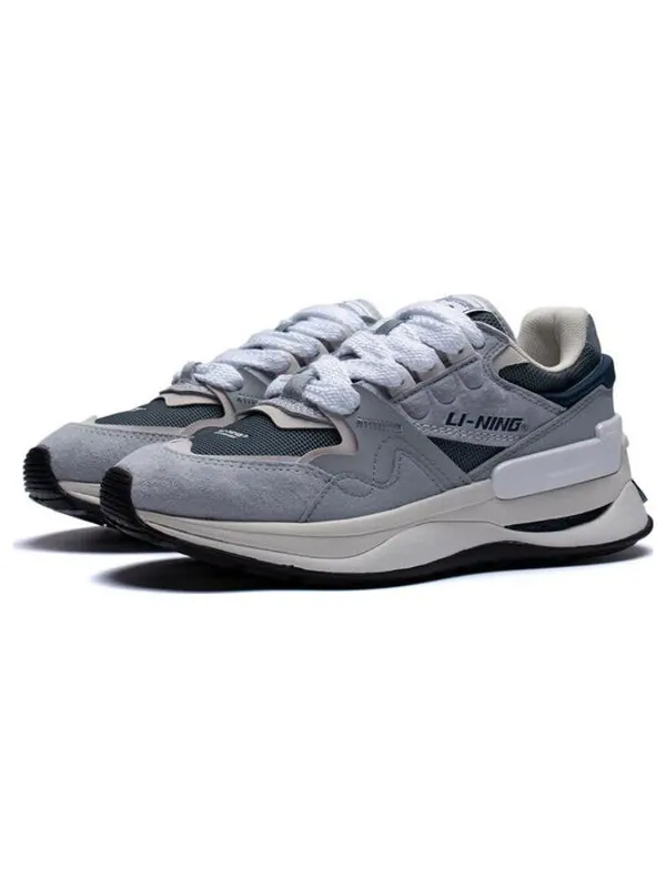Кроссовки 001 момент v2 Li-Ning — изображение 3 из 4, серый/синий
