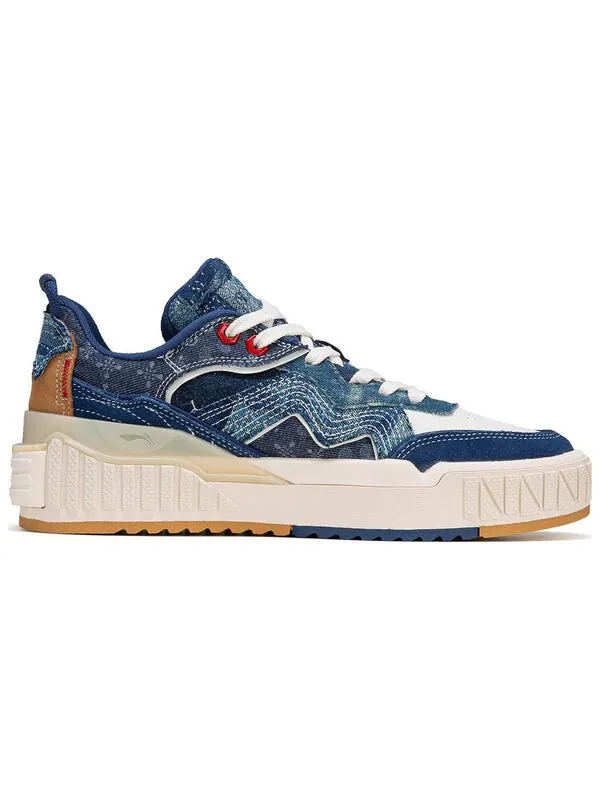 Кроссовки 001 разблокировать скейт обувь Li-Ning — изображение 3 из 4, синий/белый