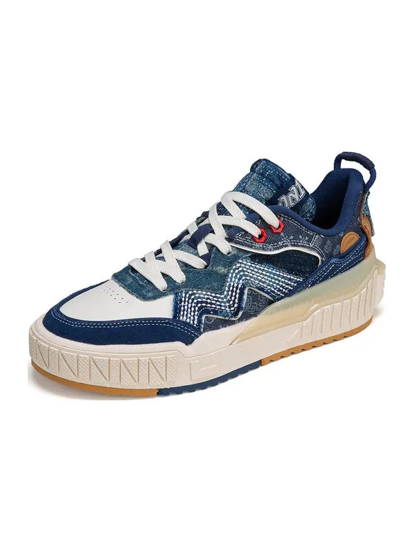 Кроссовки 001 разблокировать скейт обувь Li-Ning — изображение 4 из 4, синий/белый