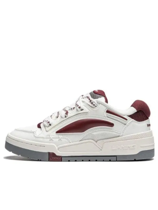 Путешествие кроссовок v2 Li-Ning — изображение 1 из 4, белый/бордовый/серый