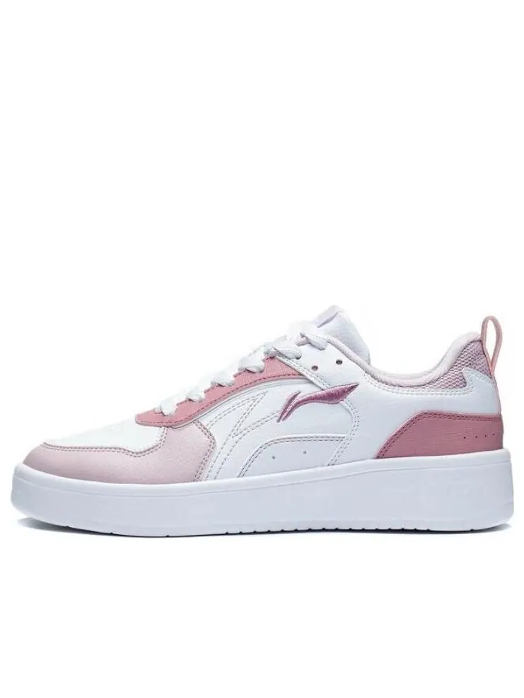 Кроссовки (WMNS) Li-Ning Xingchuan Skate Sneakers 'White Pink' — изображение 1 из 6, белый