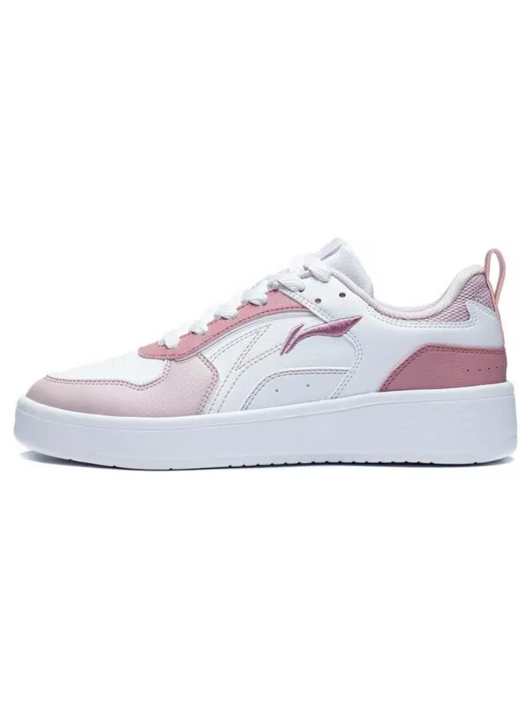Кроссовки (WMNS) Li-Ning Xingchuan Skate Sneakers 'White Pink' — изображение 2 из 6, белый