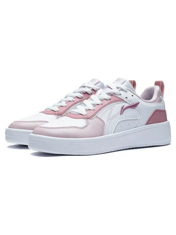Кроссовки (WMNS) Li-Ning Xingchuan Skate Sneakers 'White Pink' — изображение 4 из 6, белый