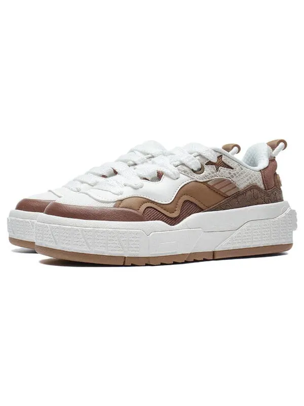 Кроссовки 001 разблокировать Li-Ning — изображение 3 из 4, белый/коричневый