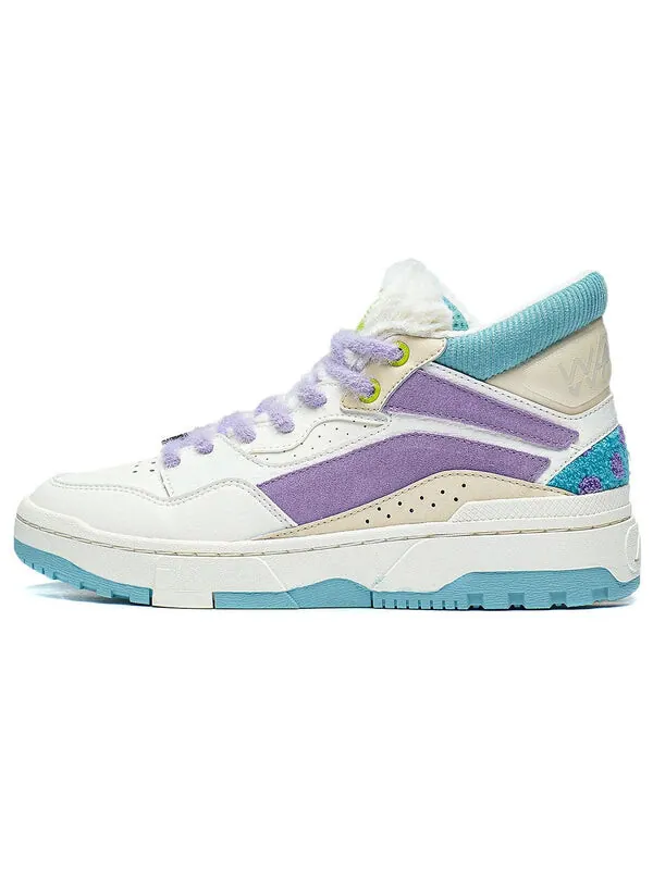 Кроссовки superwave mid x monster university Li-Ning — изображение 2 из 4, белый/синий/фиолетовый