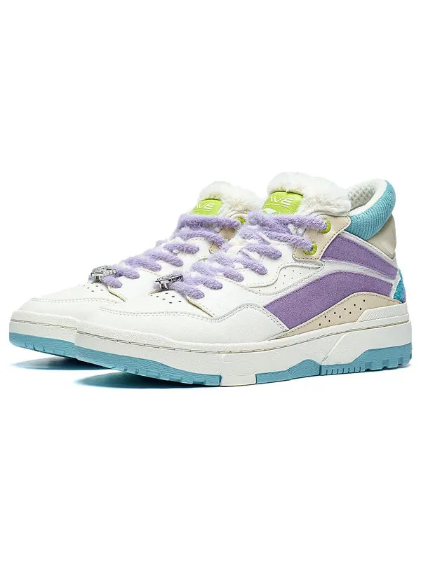 Кроссовки superwave mid x monster university Li-Ning — изображение 4 из 4, белый/синий/фиолетовый