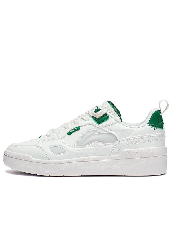 Кроссовки обычные 80-е Li-Ning — изображение 1 из 4, белый/серый/зеленый