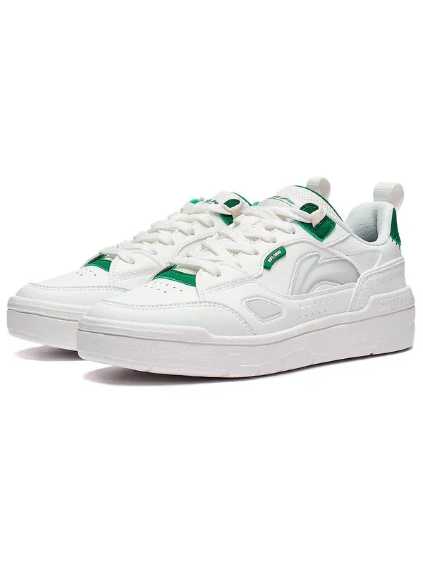 Кроссовки обычные 80-е Li-Ning — изображение 3 из 4, белый/серый/зеленый