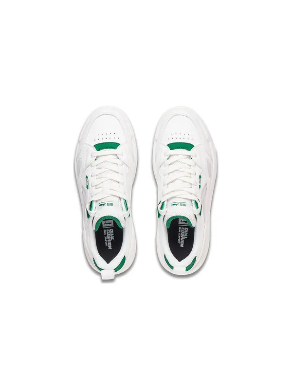Кроссовки обычные 80-е Li-Ning — изображение 4 из 4, белый/серый/зеленый