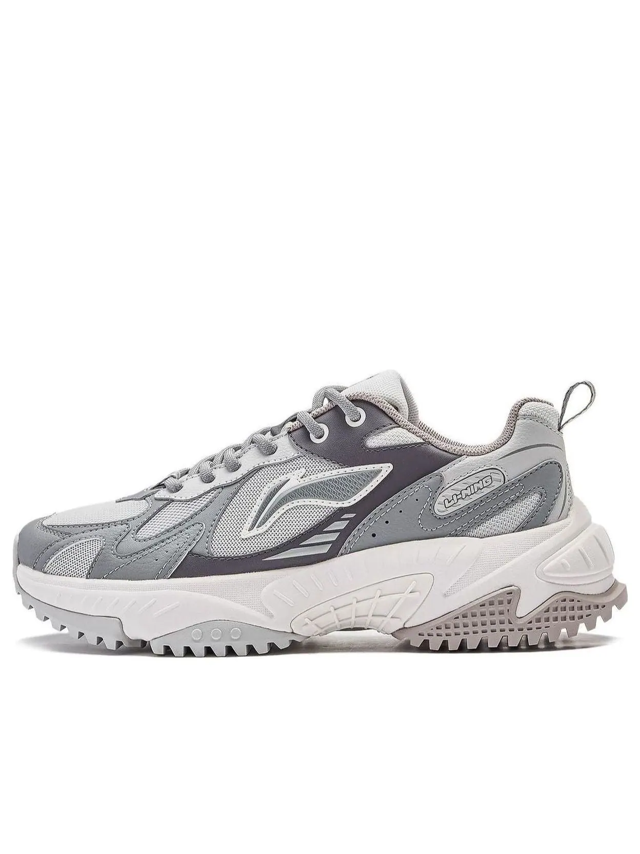 Кроссовки (WMNS) Li-Ning Qixing 2.0 'Grey White' — изображение 1 из 4, серый