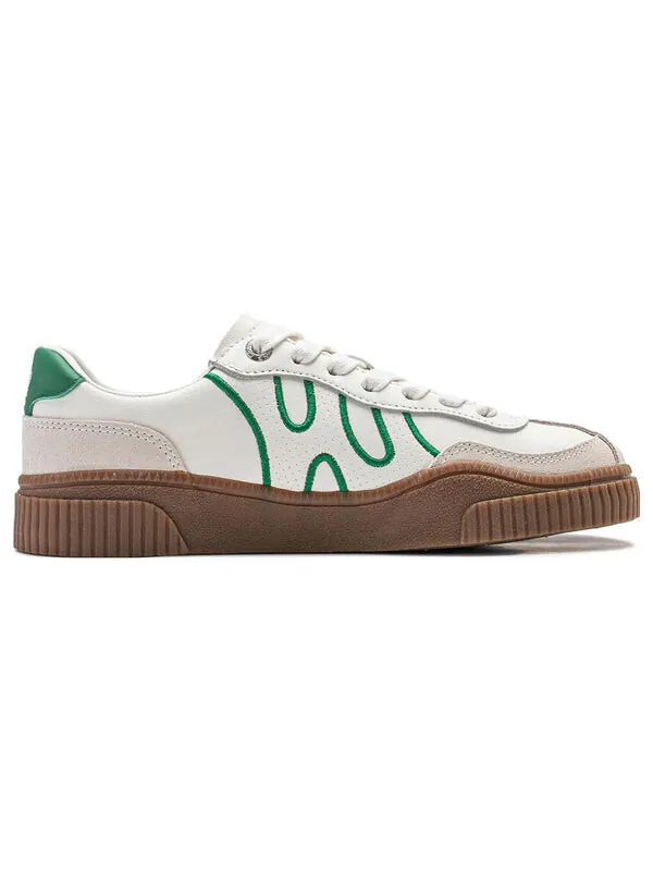 Кроссовки юньчуань v2 Li-Ning — изображение 2 из 4, белый/зеленый/коричневый