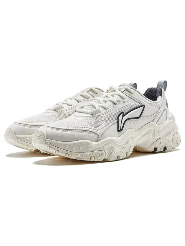 Кроссовки коричневый сахар Li-Ning — изображение 3 из 4, белый/серый