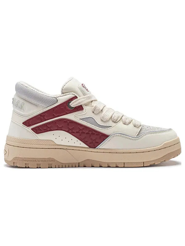 Кроссовки weiwu mid Li-Ning — изображение 2 из 4, белый/серый/красный
