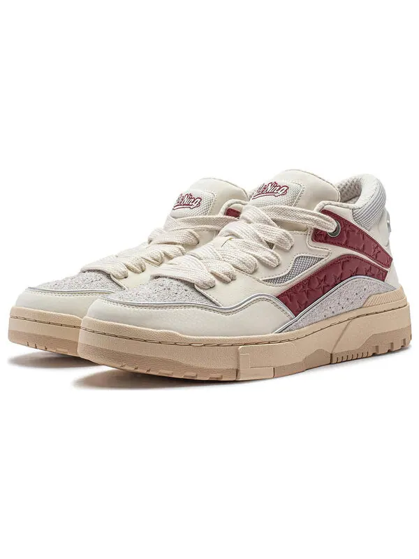Кроссовки weiwu mid Li-Ning — изображение 3 из 4, белый/серый/красный