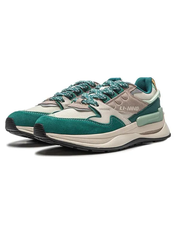 Кроссовки 001 момент v2 Li-Ning — изображение 4 из 4, бежевый/зеленый/белый