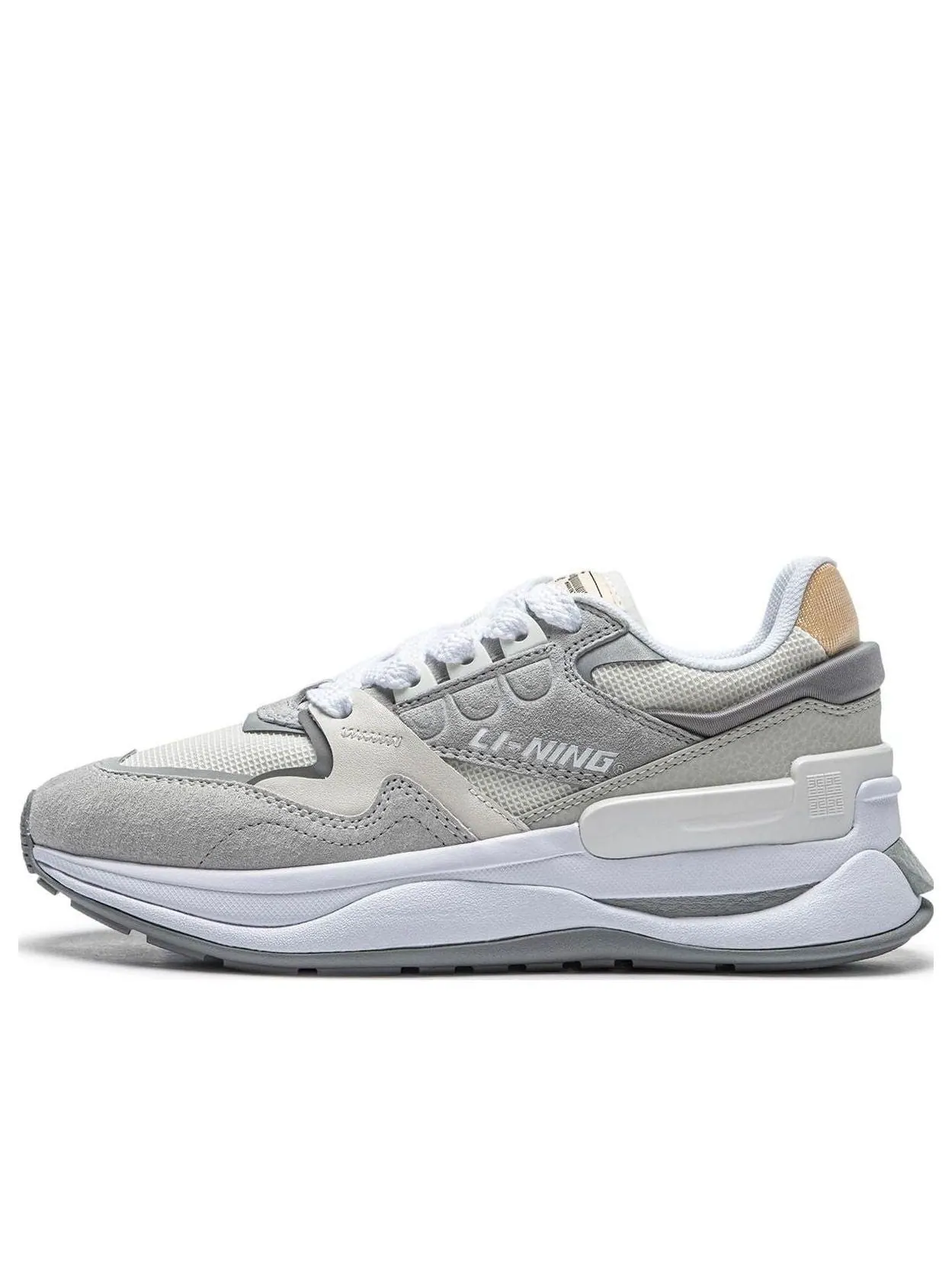 Кроссовки (WMNS) Li-Ning 001 Chuxin V2 'Grey White' — изображение 1 из 4, серый