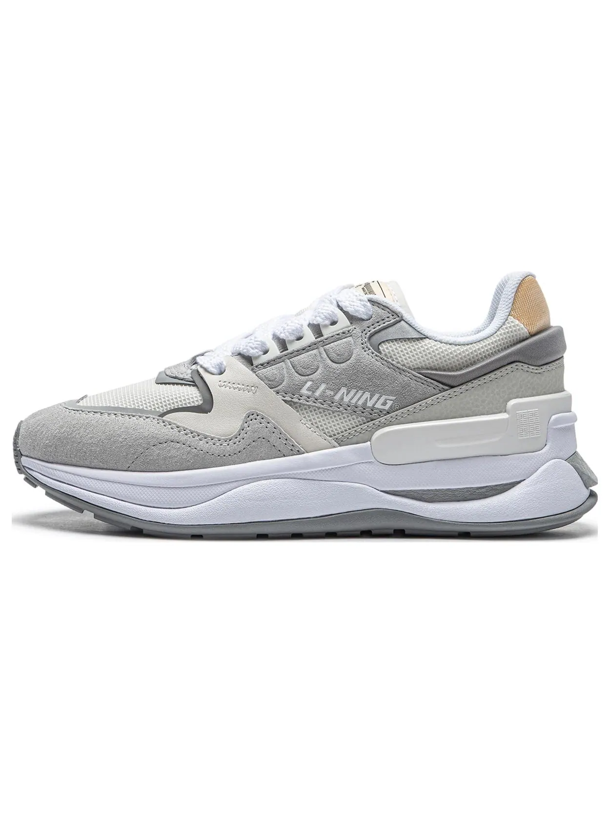 Кроссовки (WMNS) Li-Ning 001 Chuxin V2 'Grey White' — изображение 2 из 4, серый