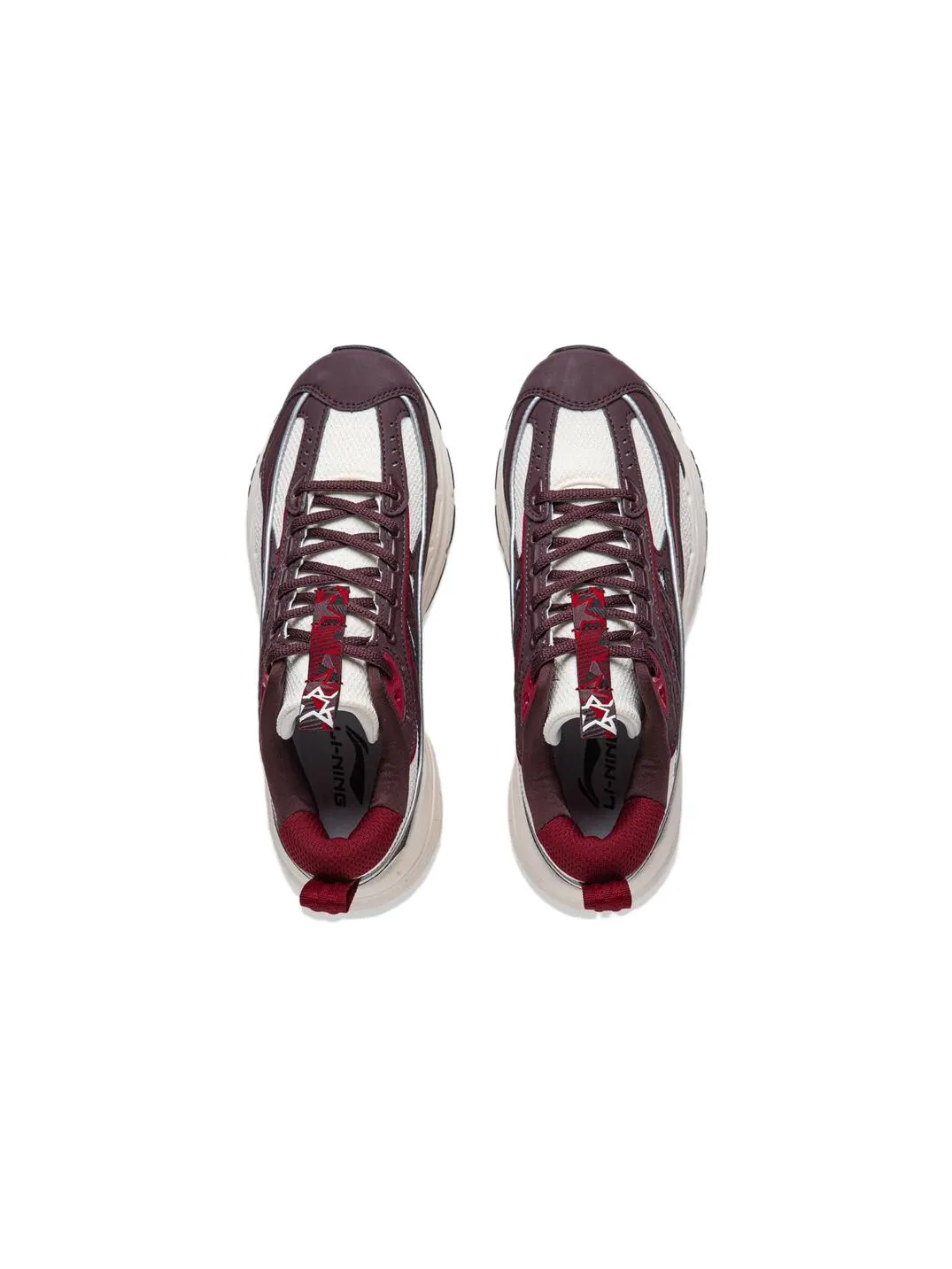 Кроссовки (WMNS) Li-Ning Yi Xing Lite 'Dark Red Beige' — изображение 5 из 6, красный