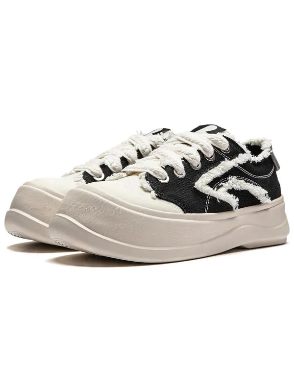 Кроссовки сахарная платформа Li-Ning — изображение 3 из 4, черный/белый