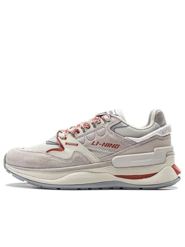 Кроссовки 001 момент v2 Li-Ning — изображение 1 из 4, серый/бежевый/оранжевый
