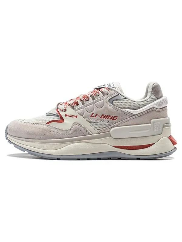 Кроссовки 001 момент v2 Li-Ning — изображение 2 из 4, серый/бежевый/оранжевый