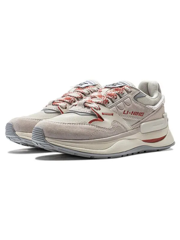 Кроссовки 001 момент v2 Li-Ning — изображение 4 из 4, серый/бежевый/оранжевый