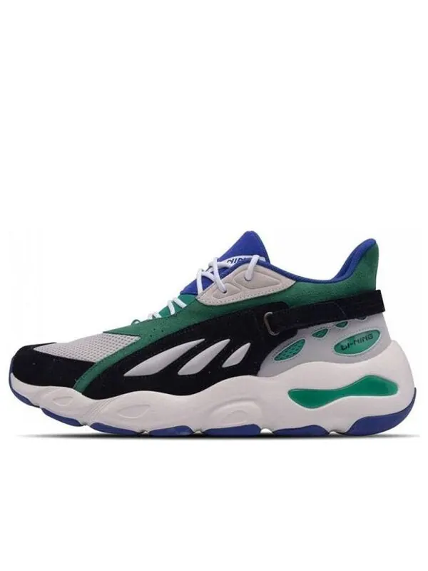 Массивные кеды стильная обувь Li-Ning — изображение 1 из 3, зеленый/серый