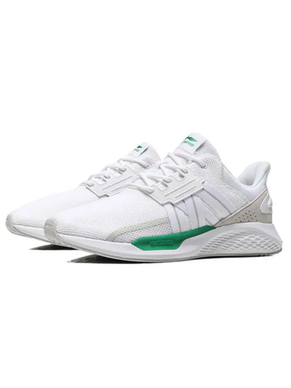 Кроссовки qingcheng no bordery спорт досуг Li-Ning — изображение 3 из 4, белый/серый/зеленый