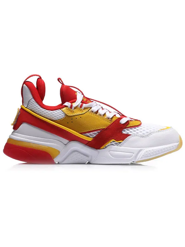 Кроссовки стильная обувь Li-Ning — изображение 2 из 4, белый/красный/желтый