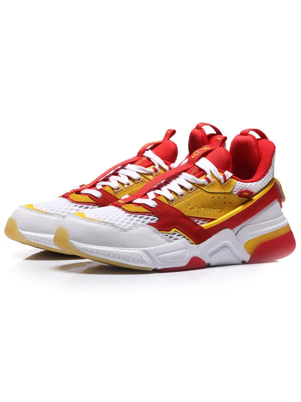 Кроссовки стильная обувь Li-Ning — изображение 3 из 4, белый/красный/желтый