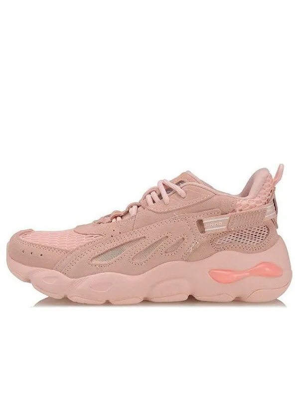 Кроссовки new york fashion week breathable lightweight casual dad shoes pink Li-Ning — изображение 1 из 4, розовый