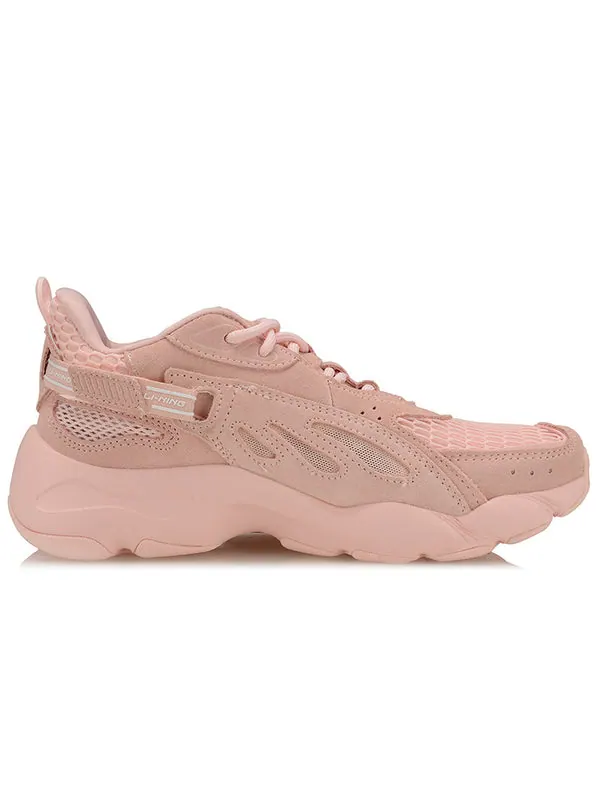 Кроссовки new york fashion week breathable lightweight casual dad shoes pink Li-Ning — изображение 2 из 4, розовый
