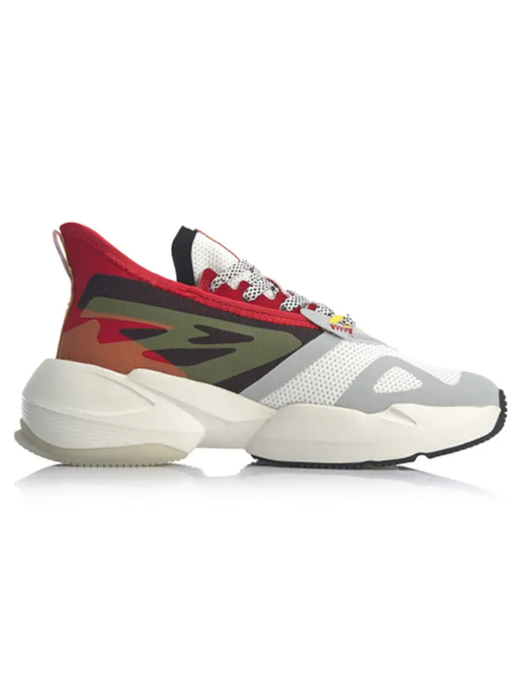 Спортивные кроссовки (WMNS) Li-Ning Beyond 'White Red Yellow' — изображение 2 из 5, красный