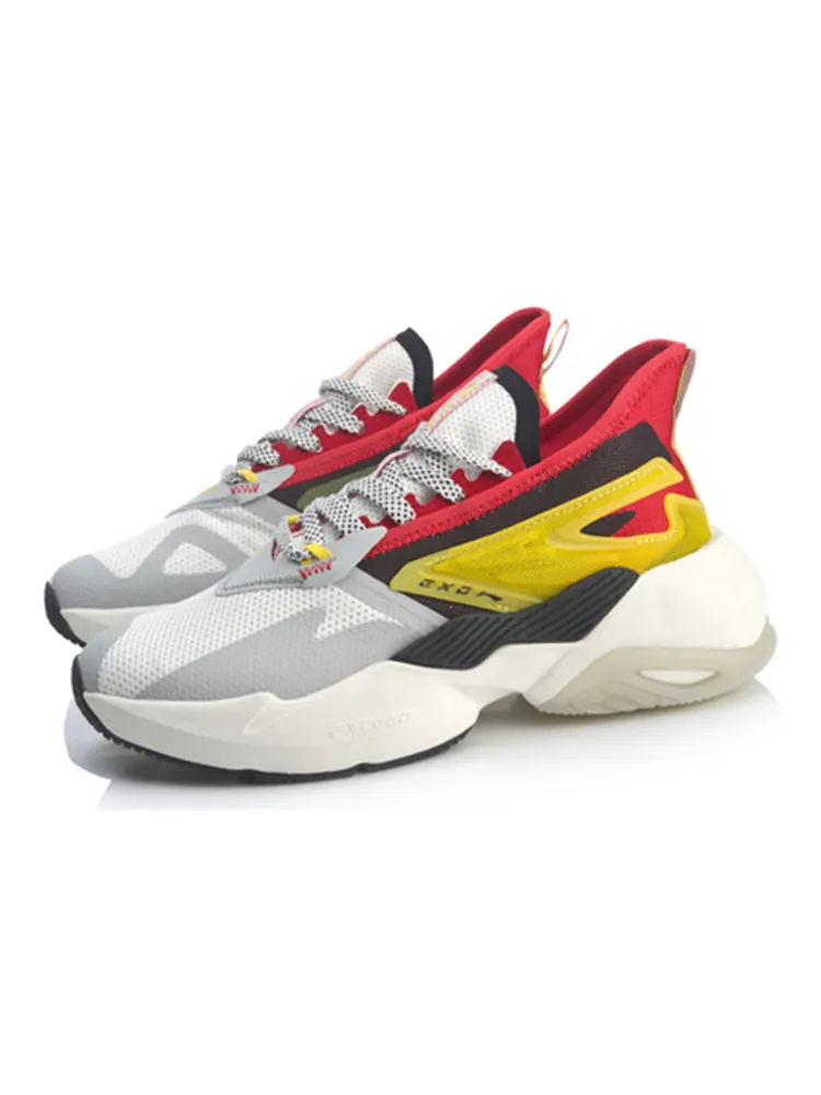 Спортивные кроссовки (WMNS) Li-Ning Beyond 'White Red Yellow' — изображение 3 из 5, красный
