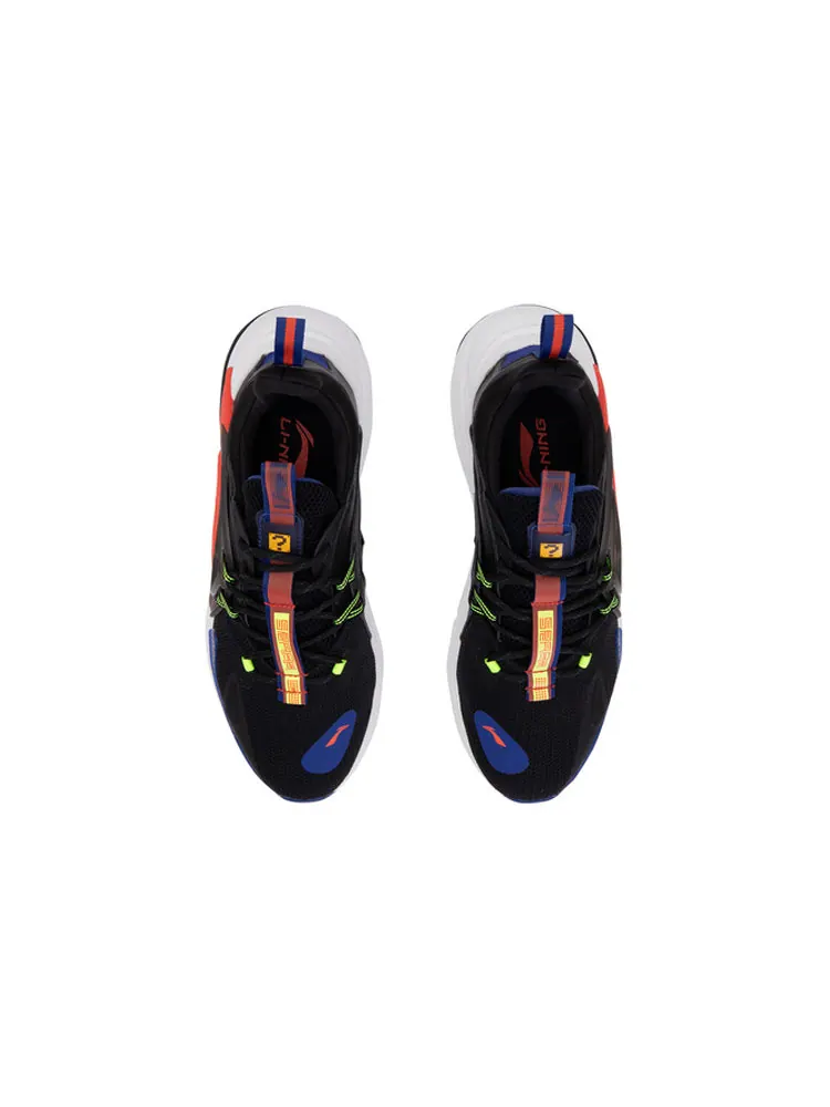 Кроссовки Li-Ning XingHuo Sport Leisure 'Black Orange' — изображение 4 из 5, синий